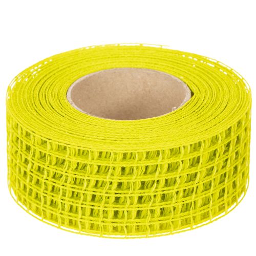 Nastro a rete giallo, 4,5 cm, nastro regalo per decorazioni creative | Floristik24.it