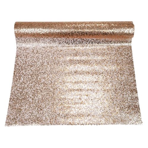 Prodotto Runner da tavolo Runner natalizio in oro rosa 48×450 cm