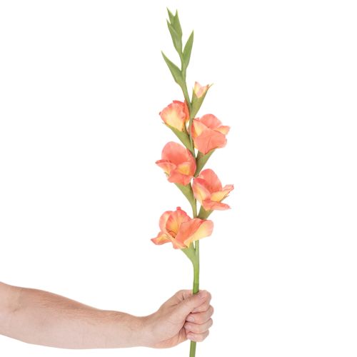 Gladiolo artificiale con molti fiori per bouquet, 88 cm | Floristik24.it