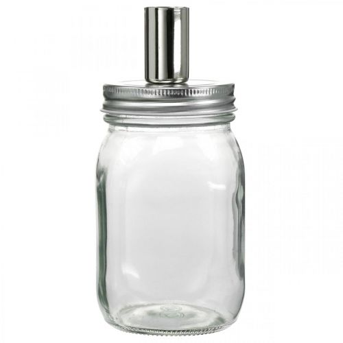 Prodotto Vetro decorativo con portacandele decorazione candela Ø8cm H17.5cm 4 pezzi