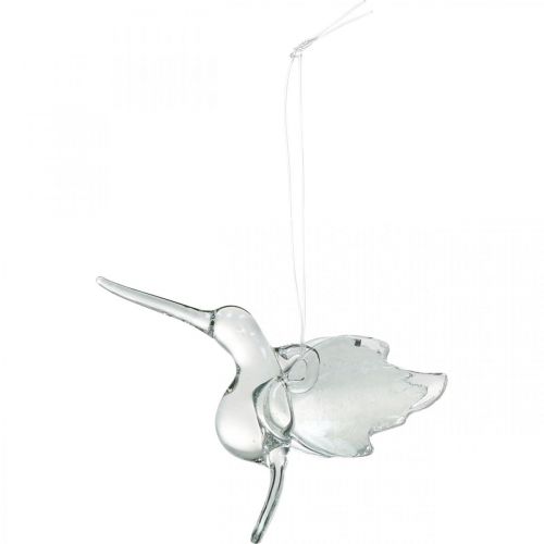 Floristik24 Decorazione in vetro uccelli del paradiso, decorazione colibrì, ciondolo in vetro, decorazione per uccelli 3 pezzi