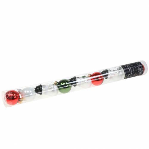 Floristik24 Addobbi per l'albero di Natale Palle di Natale pupazzo di neve in vetro 9pz