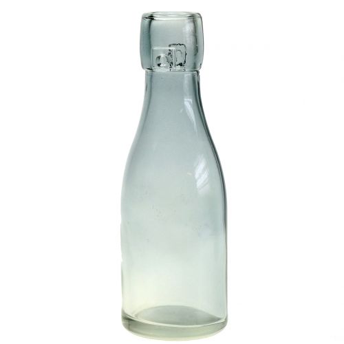 Prodotto Vaso bottiglia di vetro Ø5cm H16cm verde / grigio 6 pezzi