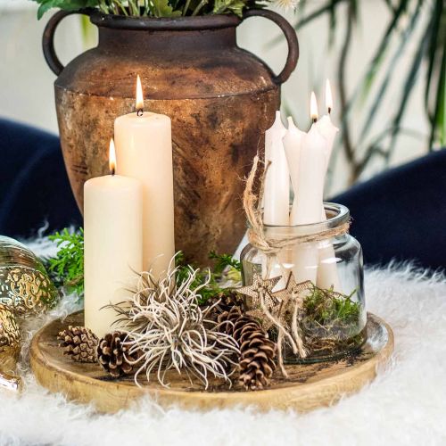 Floristik24 Vaso in vetro per riempimento, vaso di fiori, decorazione da tavola, lanterna in vetro 2 pezzi