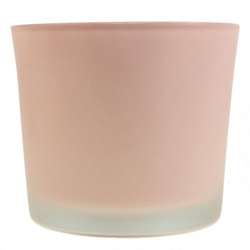 Prodotto Fioriera in vetro vaso in vetro rosa Ø14,5 cm H12,5 cm