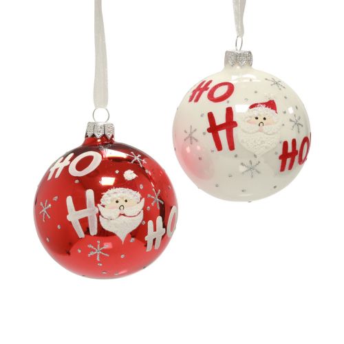 Palle di Natale Palle per albero di Natale in vetro Babbo Natale 6pz