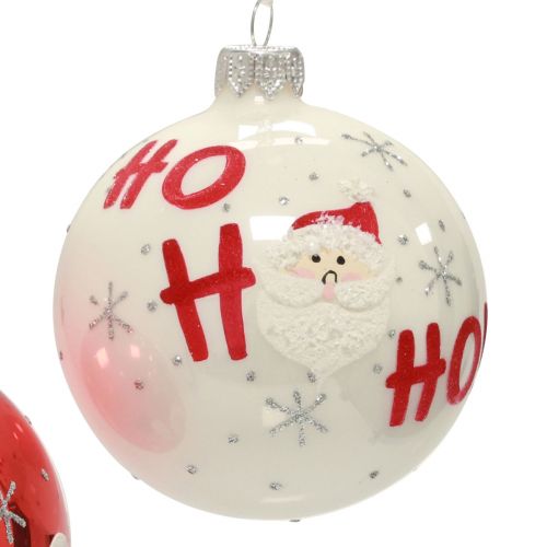 Palle di Natale Palle per albero di Natale in vetro Babbo Natale 6pz