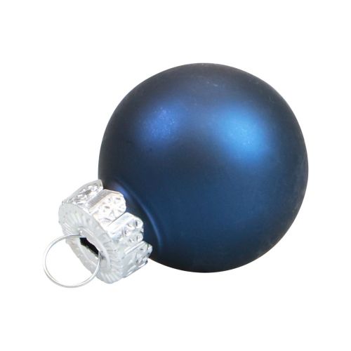 Prodotto Mini palline di Natale in vetro palline di vetro blu Ø2,5 cm 20 pz