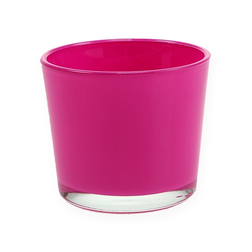 Floristik24 Mini vaso da tavolo rosa Ø10cm H9cm