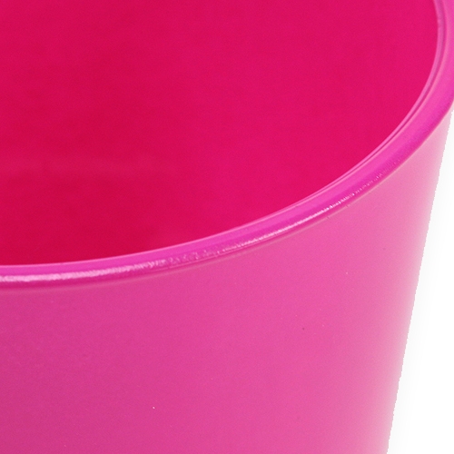 Floristik24 Mini vaso da tavolo rosa Ø10cm H9cm