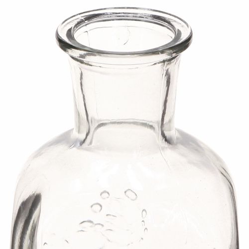 Prodotto Vaso in vetro a forma di bottiglia con motivo a vaso in vetro trasparente H19cm 2 pezzi