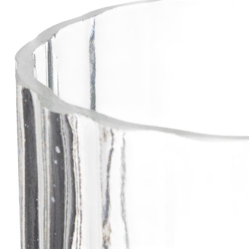 Prodotto Vaso in vetro di alta qualità per composizioni decorative in case moderne, 24 cm