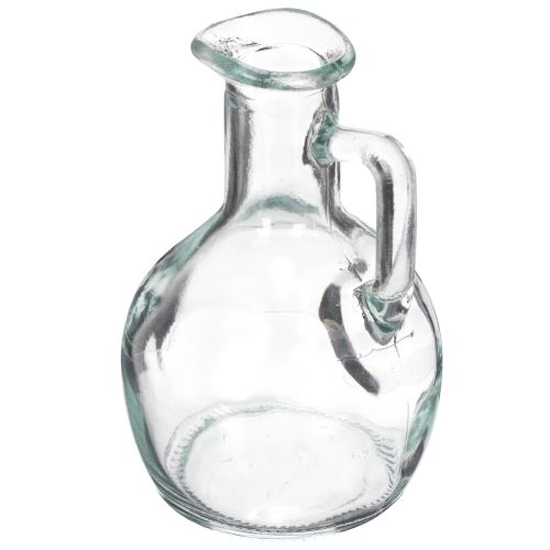 Prodotto Mini vaso/brocca per l'acqua con manico per il tavolo da pranzo di casa, decorativo e funzionale, 12 cm, 6 pezzi