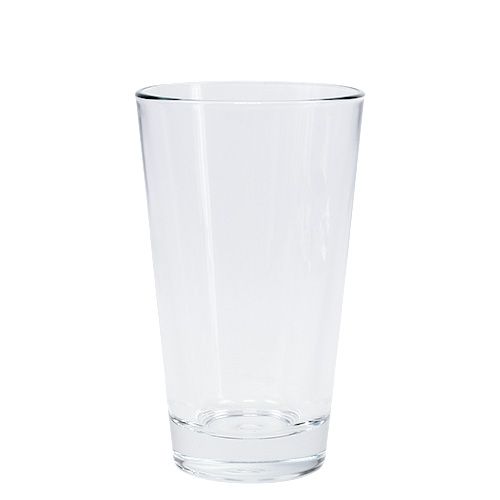 Floristik24 Vaso in vetro conico Ø8,5cm H14,5cm