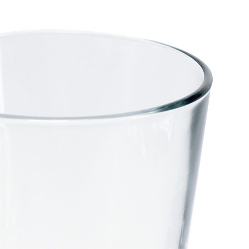 Floristik24 Vaso in vetro conico Ø8,5cm H14,5cm