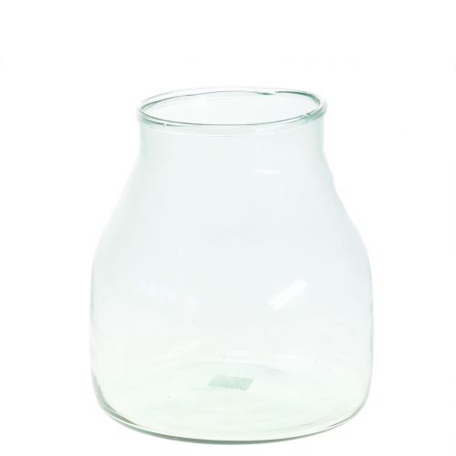 Floristik24 Vaso per fiori decorativo in vetro Ø21cm H23cm