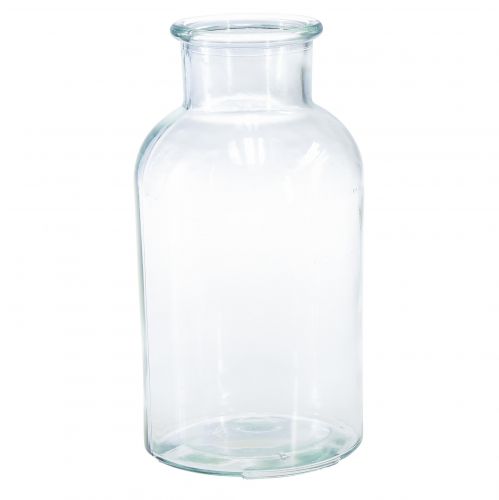 Vaso da farmacia in vetro bottiglia decorativa retrò Ø10cm H20cm