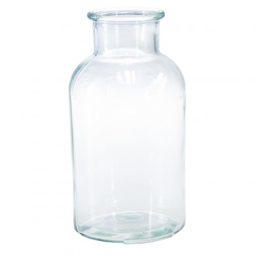 Floristik24 Vaso da farmacia in vetro bottiglia decorativa retrò Ø10cm H20cm