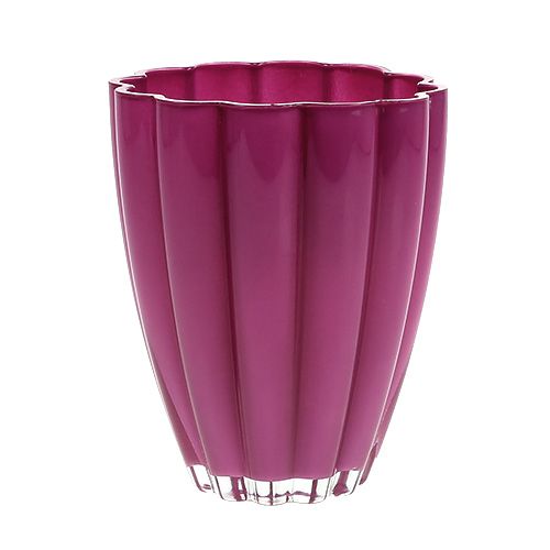 Floristik24 Vaso in vetro "Bloom" Erika Ø14cm H17cm