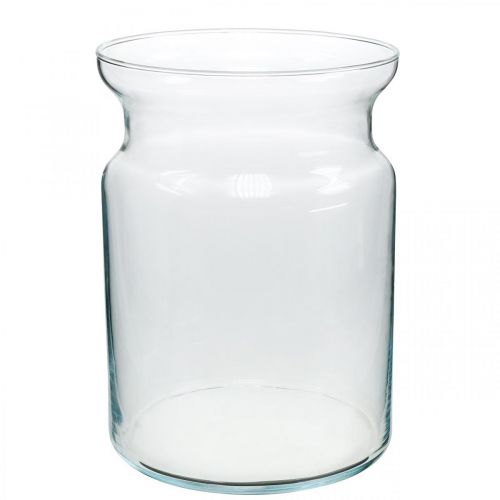 Floristik24 Vaso in vetro trasparente vaso decorativo lanterna in vetro vaso di fiori Ø18cm H25cm