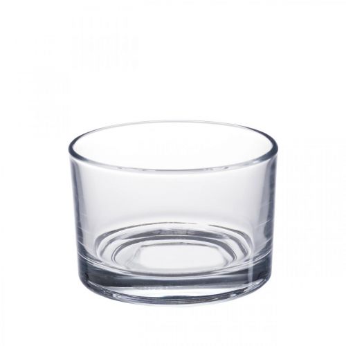Vaso in vetro trasparente Ø8.5cm H5.5cm