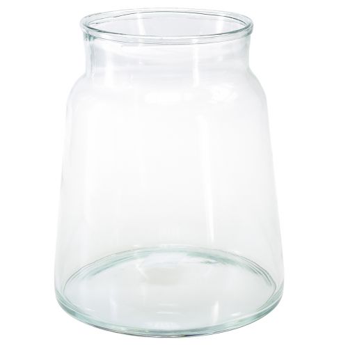 Prodotto Vaso in vetro vaso da fiori conico grande decorazione in vetro H23cm Ø19cm