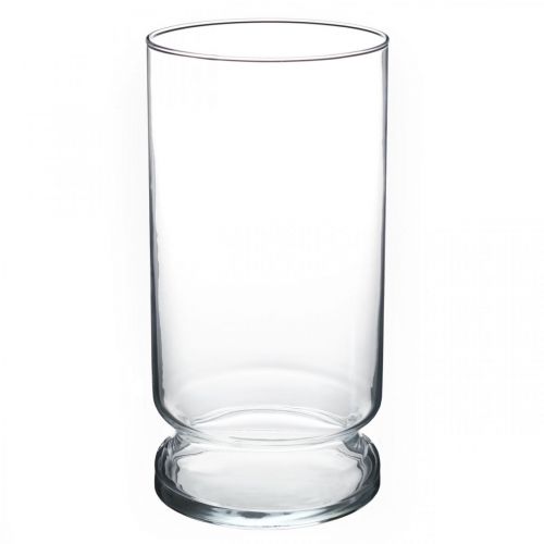 Floristik24 Vaso Cilindro in Vetro Trasparente Ø10cm H20cm