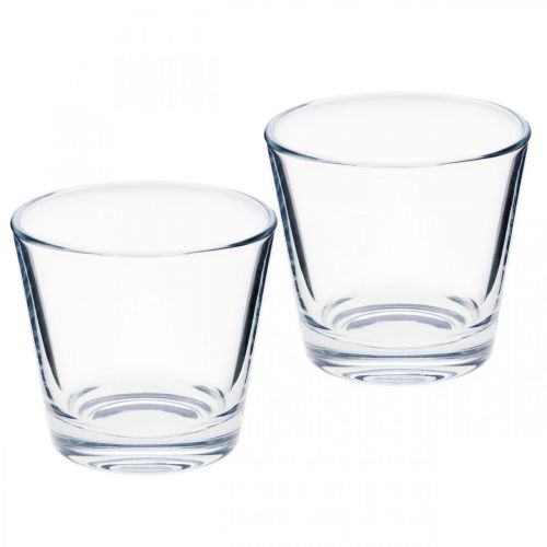 Floristik24 Vaso in vetro trasparente Ø8,5cm H8cm 6pz