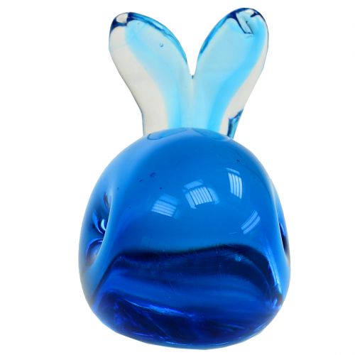 Floristik24 Balena di vetro Blu L12cm