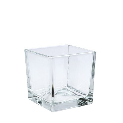 Cubo di vetro trasparente 8 cm x 8 cm x 8 cm 6 pezzi