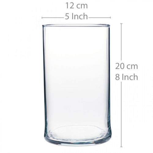Prodotto Vaso in vetro trasparente cilindrico Ø12cm H20cm