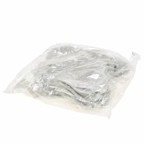Floristik24 Addobbi per albero di Natale ali d'angelo glitter bianco 16cm 12 pezzi