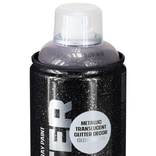 Prodotto Spray glitterato, oro rosa, spray dorato, vernice metallizzata, Montana Cans 400 ml