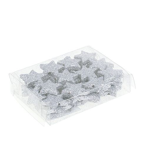 Prodotto Stella glitter argento Ø2,5 cm 96 pz