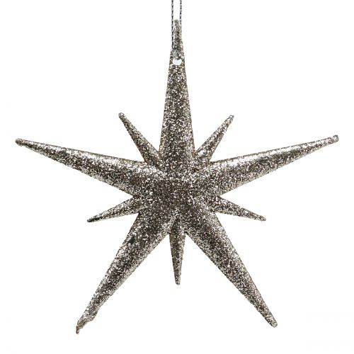 Floristik24 Stelle scintillanti Oro chiaro 13 cm 12 pezzi