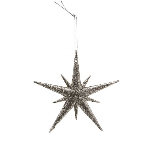 Floristik24 Stelle scintillanti Oro chiaro 13 cm 12 pezzi