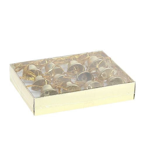 Floristik24 Campana d&#39;oro 2,5 cm 12 pezzi
