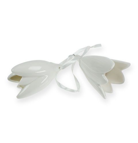 Floristik24 Bellflower bianco per appendere 9 cm, 10 cm 2 pezzi