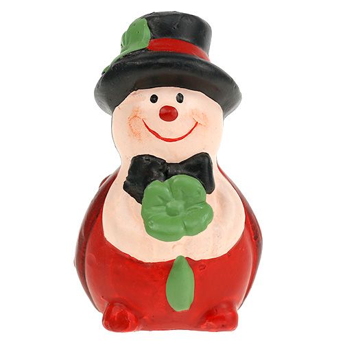 Floristik24 Portafortuna in ceramica scarabeo 6cm rosso 12 pezzi