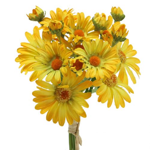 Floristik24 Margherite in bouquet giallo 33cm 6 pezzi