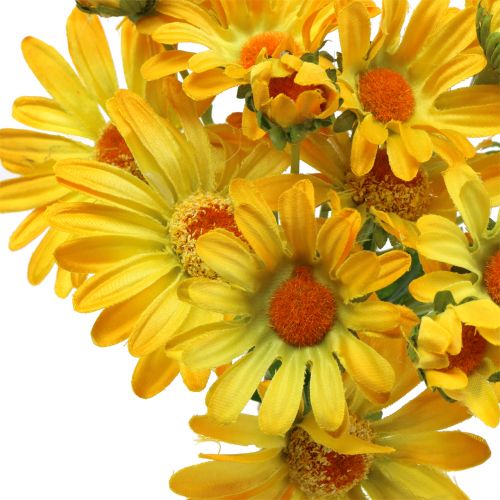 Floristik24 Margherite in bouquet giallo 33cm 6 pezzi
