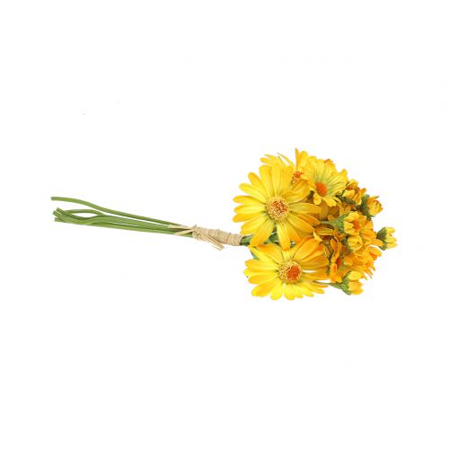 Floristik24 Margherite in bouquet giallo 33cm 6 pezzi