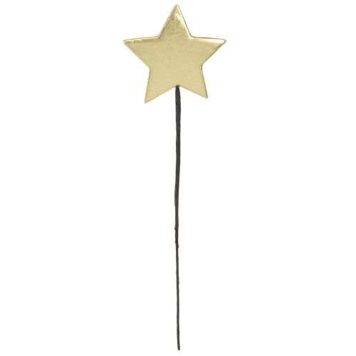 Prodotto Tappi decorativi a forma di stella dorata Ø7cm 2a scelta 24 pz