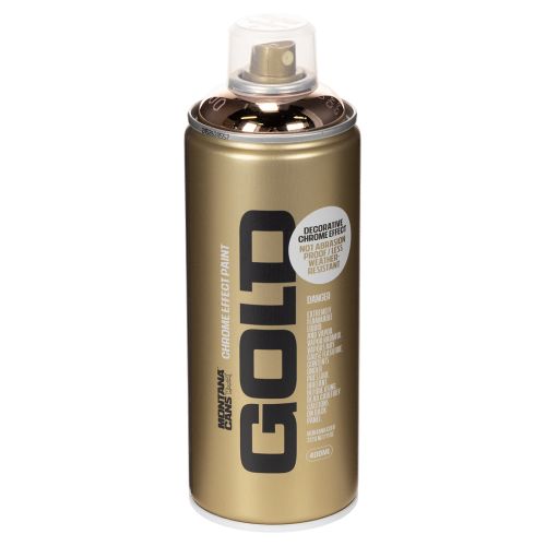 Vernice spray effetto rame cromato per progetti creativi, Montana, bombolette da 400 ml.