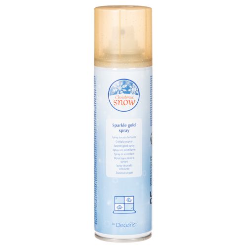 Spray glitter oro per decorazioni natalizie, 150 ml