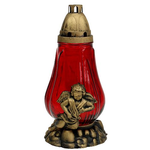 Floristik24 Grave light glass Ø14cm H28cm 4 pezzi