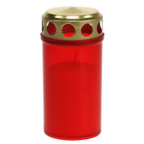 Prendi una candela cilindrica rossa Ø6cm H12cm 12pcs