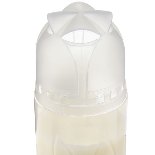 Prodotto Candela tombale bianca con bruciatore settimanale ICP compostabile H24cm