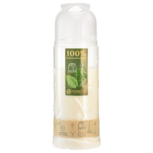 Prodotto Candela tombale bianca con bruciatore settimanale ICP compostabile H24cm