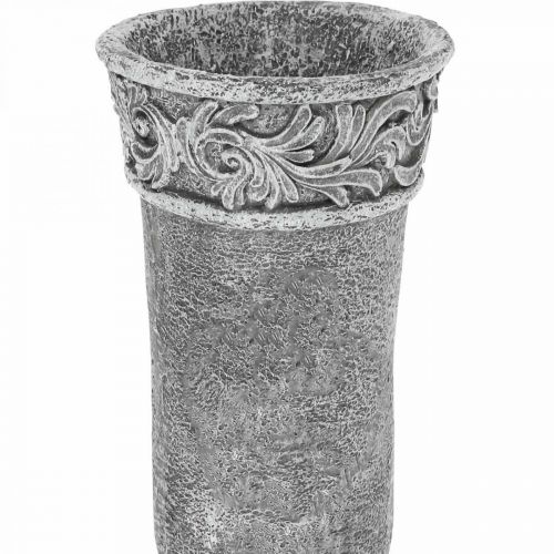 Ornamenti funerari Fiori in lutto Vaso funerario con picchetto L24cm